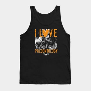 Paleontology tshirt saying I love paleontology - cool paleontologist gift ideas Tank Top